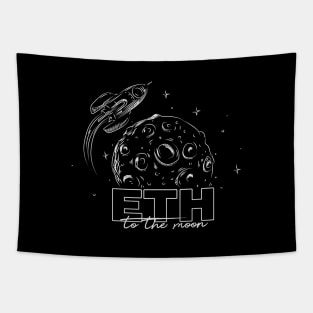 ETH to the moon - Ethereum Bitcoin crypto trading mining hodl Tapestry