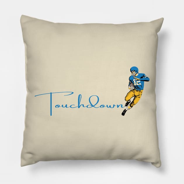 Touchdown Chargers! Pillow by Rad Love