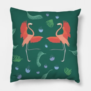 Flamingo dance Pillow