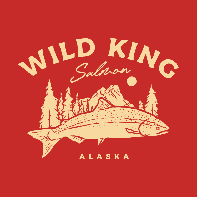 Wild King Salmon by Mahija