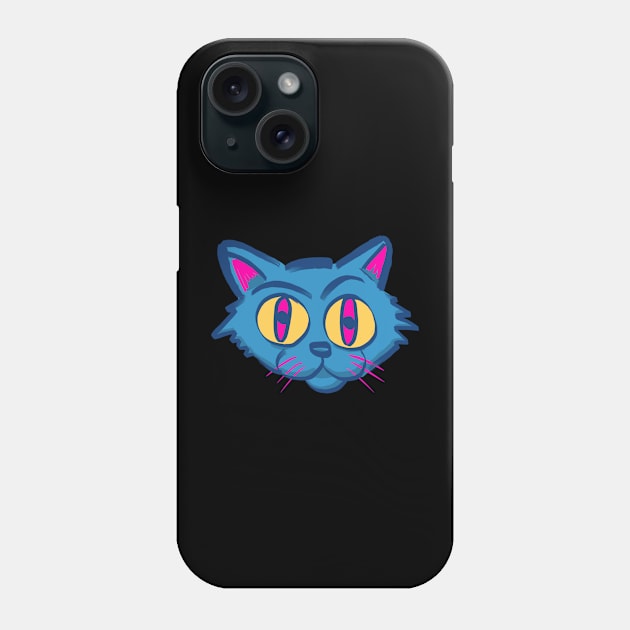 Gato azul Phone Case by Chus