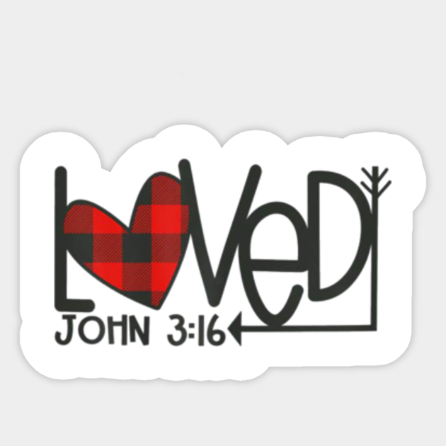 Star Wars Loved John 3 16 Plaid Heart Christian Valentines Day T Shirt Valentines Day Gifts Sticker Teepublic Uk