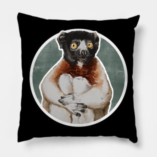 Confused lemur Pillow