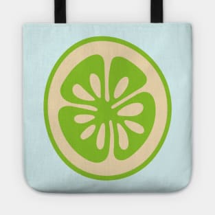 BIG LIME Tropical Citrus Summer Fruit Slice - UnBlink Studio by Jackie Tahara Tote