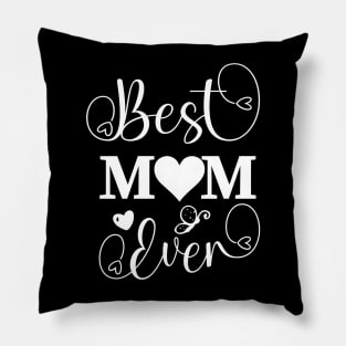 Best Mom Ever Cursive Pillow