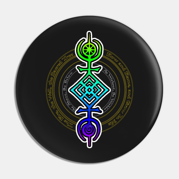 Cosmos Sigil Rondel Pin by IanCorrigan