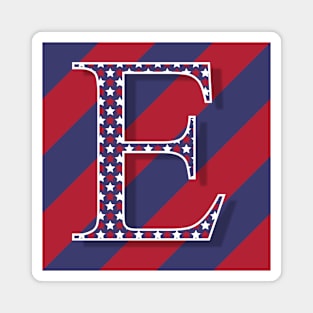 Old Glory Letter E Magnet