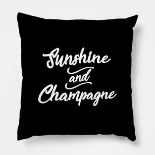 Sunshine and champagne Pillow