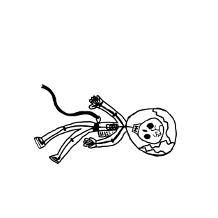 skelly boi in space T-Shirt