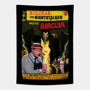 Kolchak the Night Stalker meets Blacula Tapestry