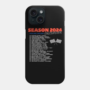 Formula 1 calendar 2024, season 2024 Phone Case