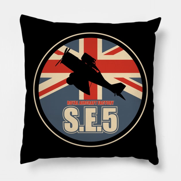 Royal Aircraft Factory S.E.5 Pillow by TCP