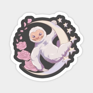 Kawaii Chilled Sloth - Pastel Goth Nu Goth Gift Magnet