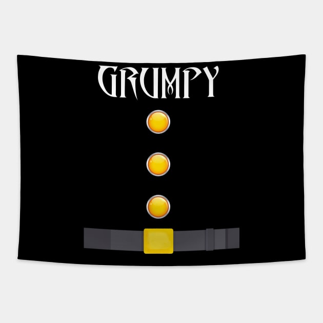 Grumpy Dwarf Halloween Costume Funny Gift Idea Grumpy Dwarf T-Shirt Tapestry by Trendy_Designs