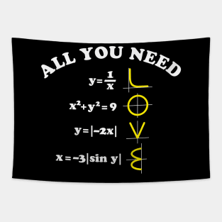 All You Need Is Love Funny Math Graph Tapestry