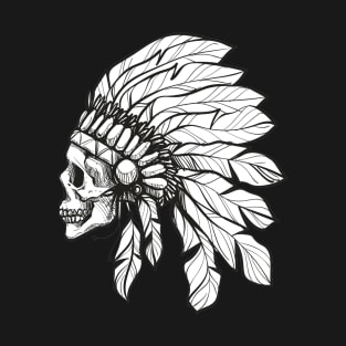 Indian Chief Skull T-Shirt