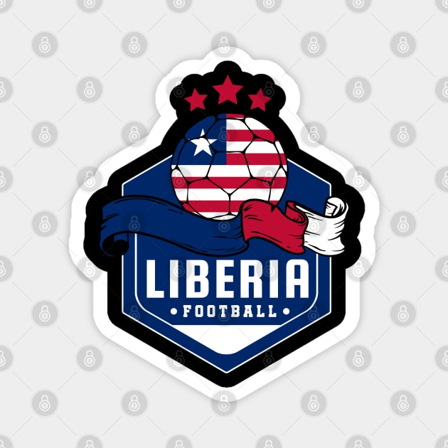 Liberia Football Magnet by footballomatic