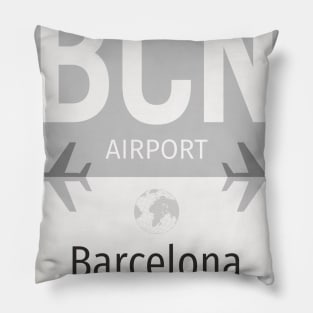 BCN airport Pillow