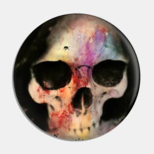 Colourful Skull with FLY Pin