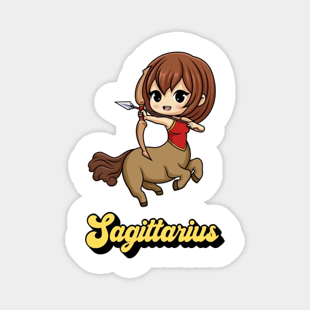 Sagittarius Astrology Zodiac Signs Magnet by FoxyReign