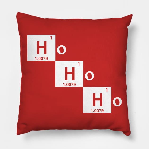 Christmas Chemistry Pillow by fishbiscuit