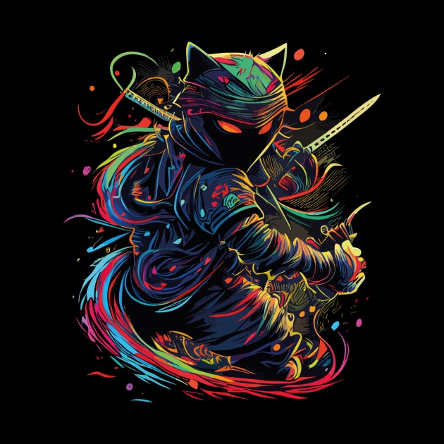 Get Your Ninja Cat T-Shirt and Express Your Style by kanisky