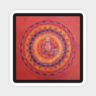 Abundance Buddha free-hand mandala Magnet