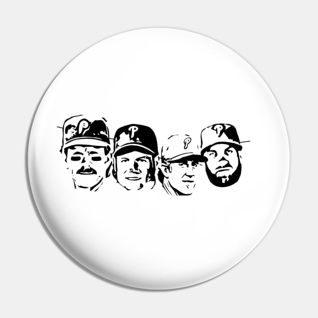 Phillies Rushmore Pin by Sonicling