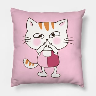 funny cat appeal face Pillow