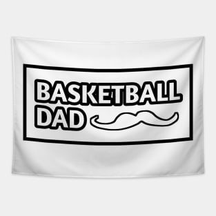 Basketball Dad, Gift for Basketball Players With Mustache Tapestry