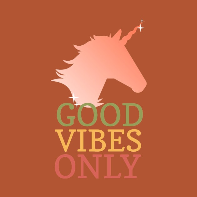 FALL GOOD VIBES ONLY UNICORN by DQOW