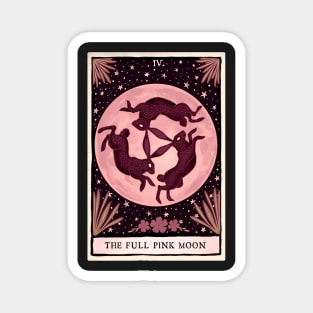 The Full Pink Moon Tarot Card Magnet