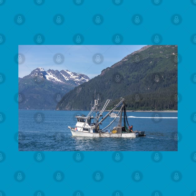 USA. Alaska. Fishing Boat Catching Fish. by vadim19