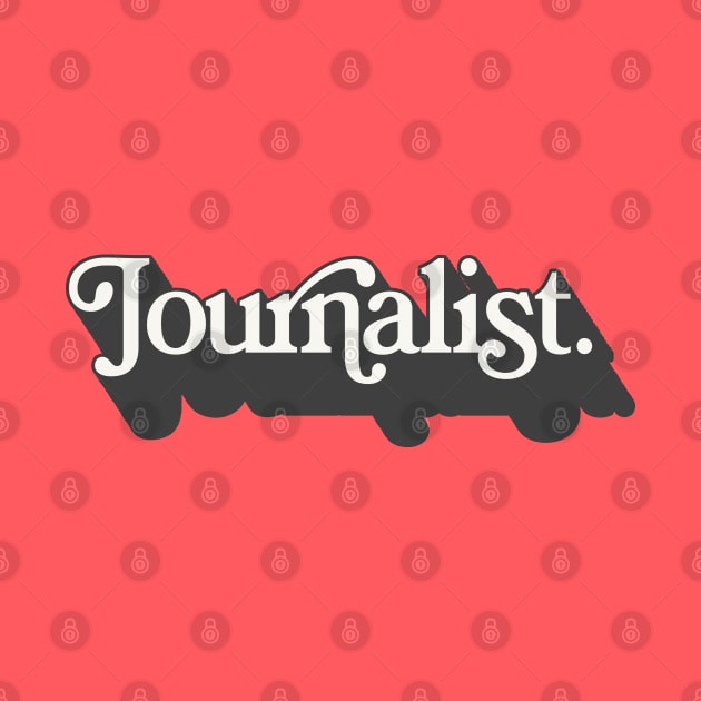 AWESOME Journalist Typographic Design by DankFutura