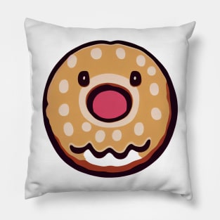 Surprised Donut #1 by dozydonut Pillow