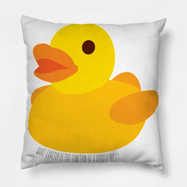 Rubber Ducky Pillow by imlying