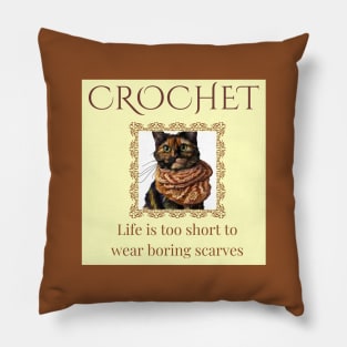 Crochet - Life is Too Short Pillow