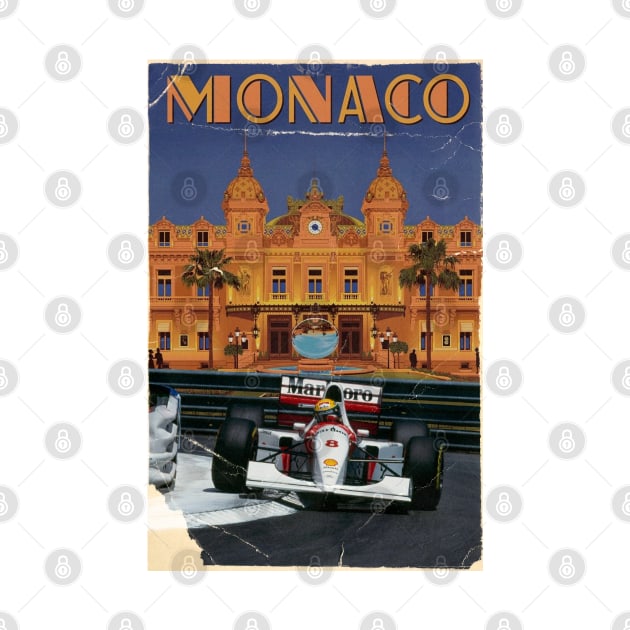 Monaco GP Ayrton Senna by Diego Medellín