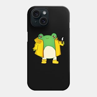 Kawaii Fog holding a Knife, Funny Frog Lover Phone Case