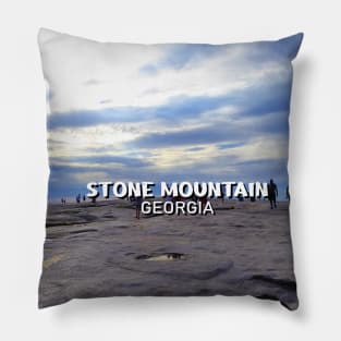 Stone Mountain Georgia Cool photography skyline blue sky USA city break Pillow