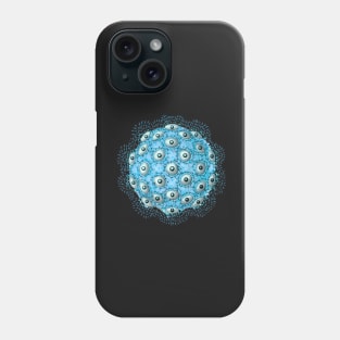 Baby Blue Evil Eye Charm Phone Case