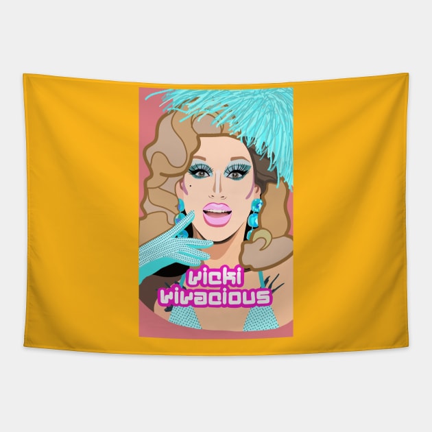 Vicki Vivacious Tapestry by KaiVerroDesigns