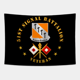 51st Signal Battalion - Veteran w DUI - Branch Tapestry