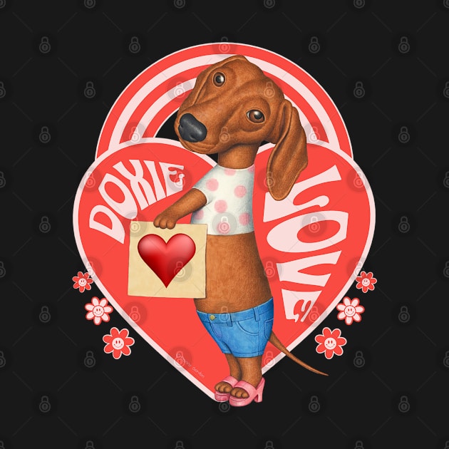 Doxie Love by Danny Gordon Art