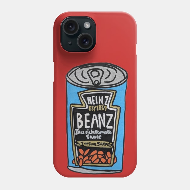 Beans Phone Case by Katie Holmes Designs