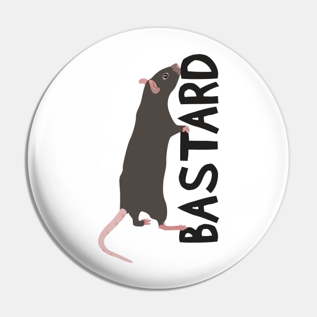 rat bastard Pin by bug bones