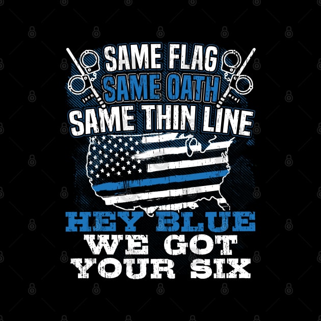 Thin Silver Line Correction Officer Support Blue by stockwell315designs