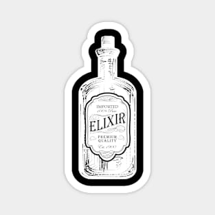 Old fashioned bottle of Elixir Magnet