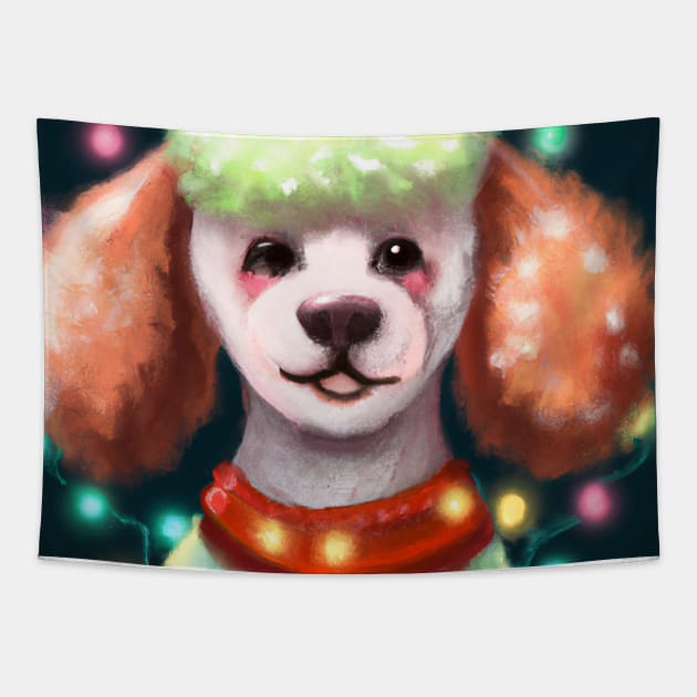 Cute Poodle Tapestry by Play Zoo
