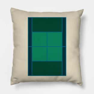 Tennis Court Vintage Pillow